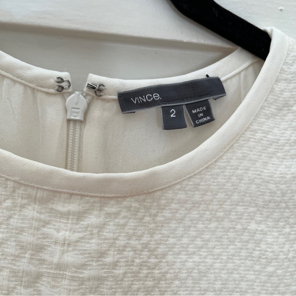 Vince Sleeveless Blouse with Embossed Snake Print and Zippered Back - Picture 3 of 6